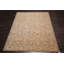 Tapis floral floral brun