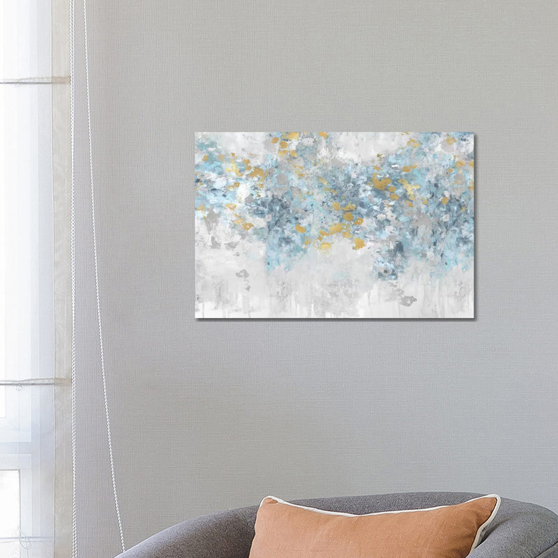 Charmed Aqua by Nikki Robbins - Wrapped Canvas Painting, 66.04 cm H x 45.72 cm W x 1.91 cm D