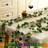 24 Pack 173ft Fake Ivy Vines, Artificial Ivy Garland with 200 LED String Lights