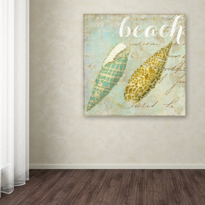 Jadaya «Turquoise Beach II» par Color Bakery, impression sur toile tendue