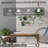 Outsunny Wooden Garden Bench, Outdoor Park Bench With Slatted Seat, Backless Front Porch Bench