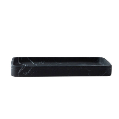 PLATEAU Cassian noir / blanc marbre