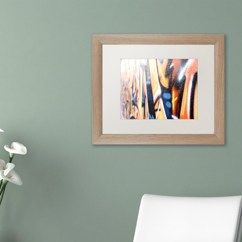 Zader «Graffiti» par Yale Gurney, reproduction de photo encadrée, H 16 po x l 20 po x P 0,5 po, Noir, Blanc