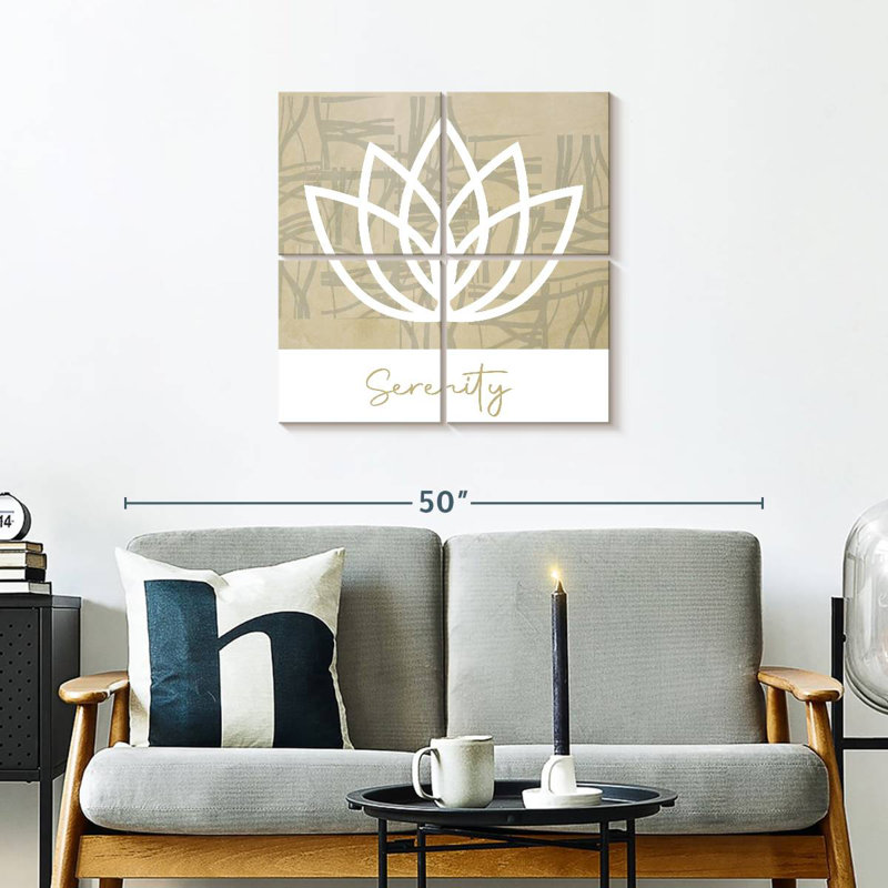 Lotus sérénité Tergel, H 26 po x l 26 po