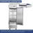 27"w Commercial Freezer Single Solid Door Stainless Steel Interior And Exterior Construction Reach-in Freezer 18.68 Cu.ft. Upright Fan Cooling Freezer For Restaurants And Commercial Environments
