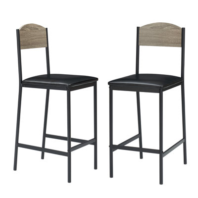 Counter Stool with Metal Frame