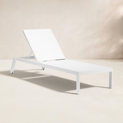 Poinsettia 31'' Outdoor Aluminum Chaise Lounge