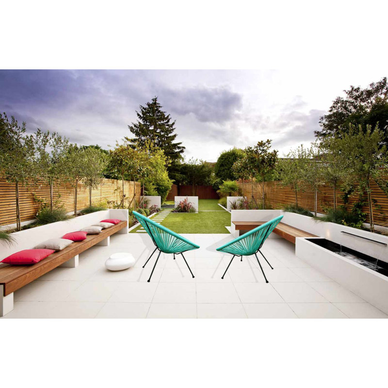 Chaise de patio Sampson, Bleu clair