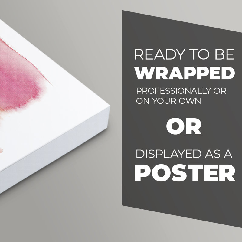 Summer Sherbet Wash II - Impression sur toile seulement - NON-CADRE, 60" H x 40" W