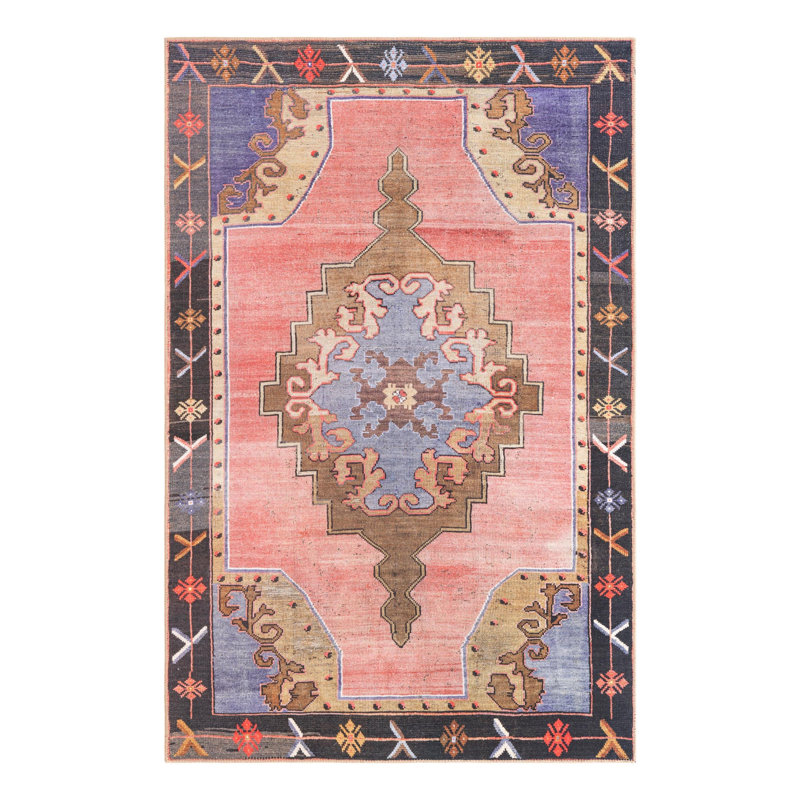 Glessite Chenille Geometric Indoor Rug, Rectangle 5' x 8'
