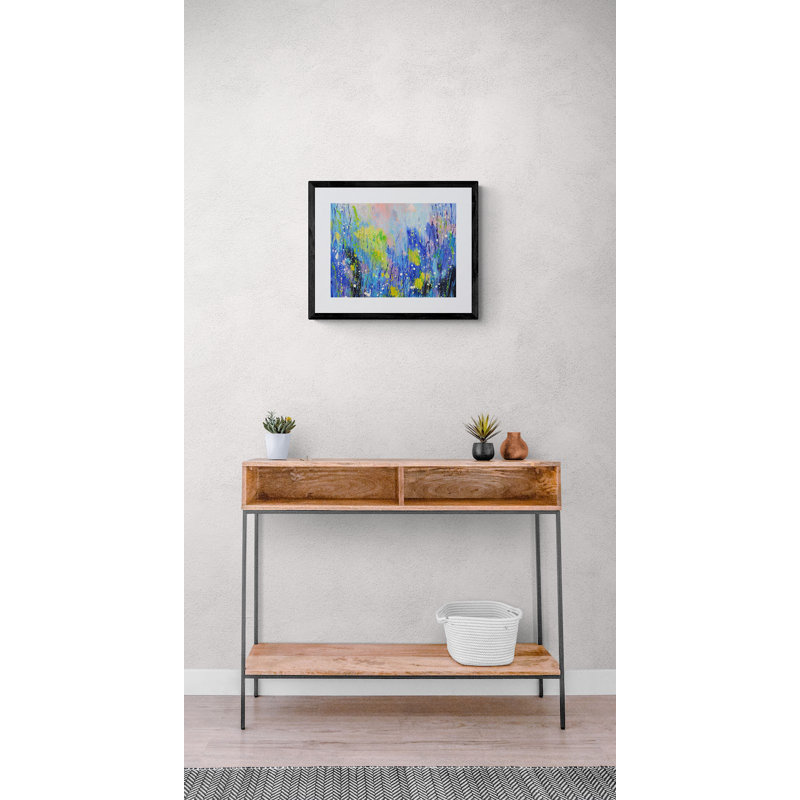 Spring Waters Print by Pol Ledent, Black Framed Canvas, 25" H x 33" W