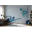 Papier peint mural géométrique futuriste low poly-449518369-449518377