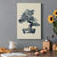 Indigo Bonsai II - impression sur toile tendue-523520310