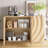47.2" Wide Sideboard Buffet Cabinet With 2 Doors And 3 Drawers, Adjustable Shelves-811442275