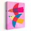 Oiseaux volants colorés, art géométrique abstrait coloré, art mural-129007156