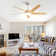 52 Inch Modern Ceiling Fan with Dimmable LED Light and Remote Control 5 ABS Blades 3 Colour Tempearture