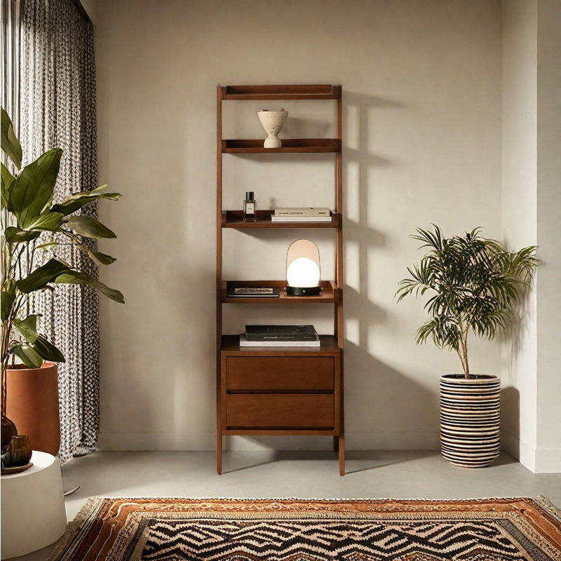 Vintage style floor mounted bookcase