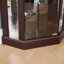Armoire décorative avec lumière DEL et portes en verre-470299572