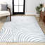 Tapis intérieur / extérieur rayé bleu clair / ivoire Maribo-1080227141