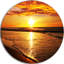 «Bright Yellow Sunset over Waves», impression-35061279-35061280