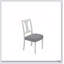 Ensemble de 2 chaises d'appoint blanches et grises Tannen, élégantes et confortables pour les salles à manger modernes