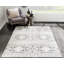Tapis ivoire et gris anthracite tissé au métier mécanique Adhitya-691964888