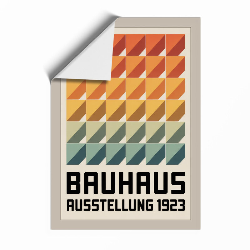 Bauhaus Exhibition 1923 Geometric - Framed Print, A4 - 29.7 x 21.0 cm, Unframed