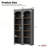 MDF Italian Retro Double Storage Round Side Table with Tempered Glass Top, Modern and Functional Design-1104876777