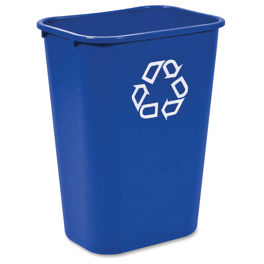 Plastic Open Recycling Bin Rubbermaid Commercial Products