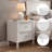 Tommy 18.9" W 2-Drawer Rubberwood Nightstand