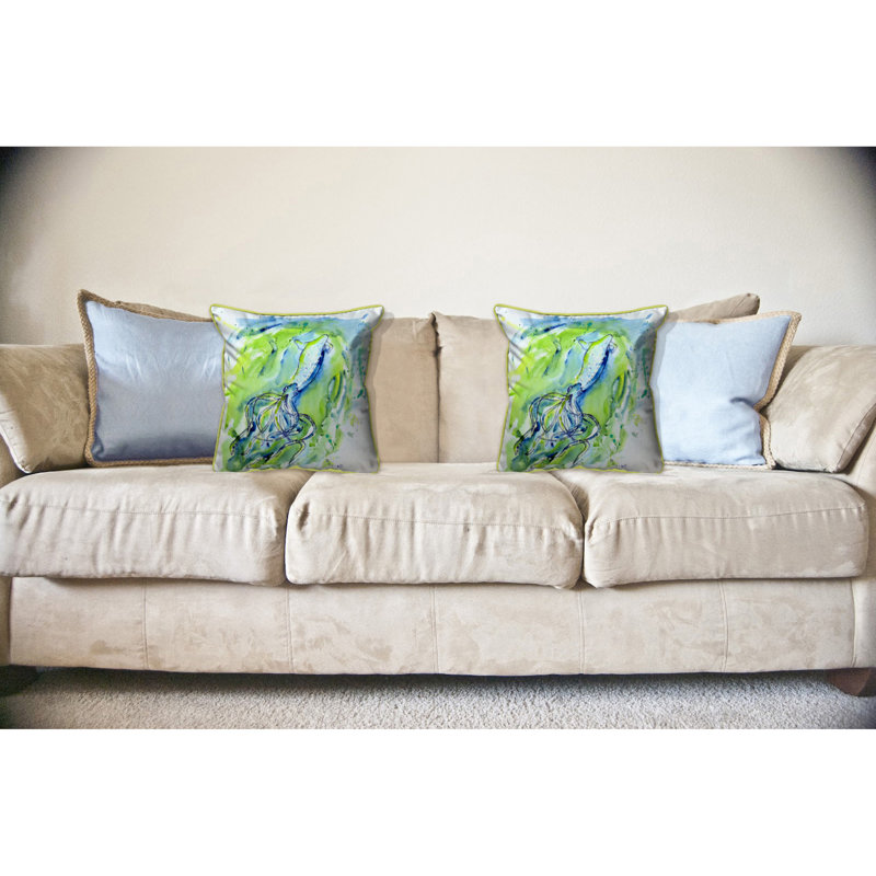 Housse de coussin d'extérieur carré Calamari, Grand