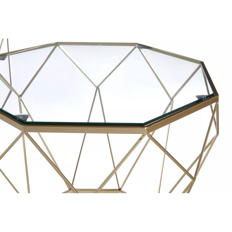 Gannaway Glass Top Frame Side Table Set