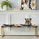 Upholstered Gold Bench