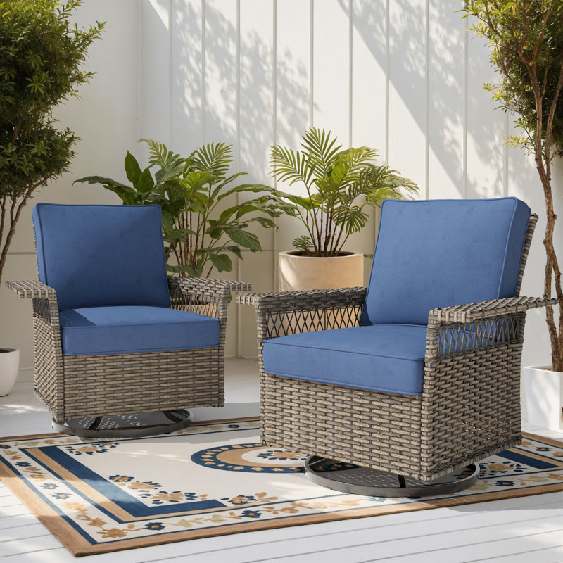Buenhomino Wicker Outdoor Glider