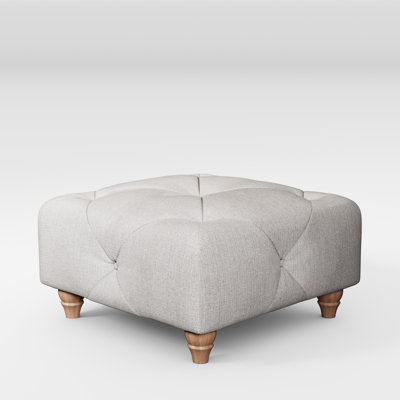 Ellrich 65cm Wide Tufted Rectangle No Pattern Footstool Ottoman
