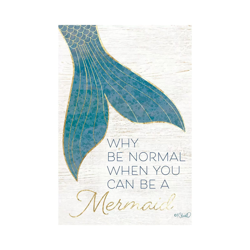 Why Be Normal? by Kate Sherrill - Wrapped Canvas Print, 30.48 cm H x 45.72 cm W