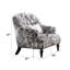 Chaise en tissu à motif Saira avec coussin