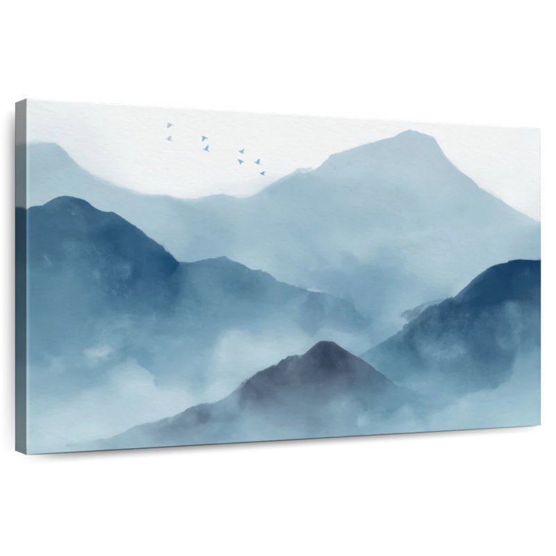 Alvord Abstract Mountain Range, 20" H x 30" W