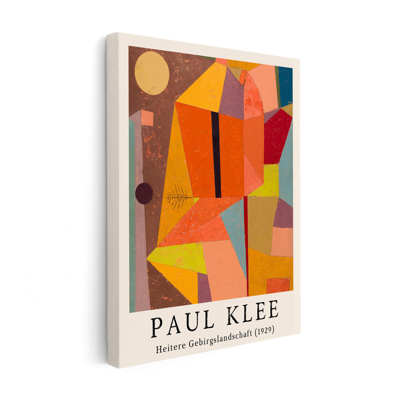 Paul Klee - Joyful Mountain, Unframed, Canvas, 24"H x 32"W