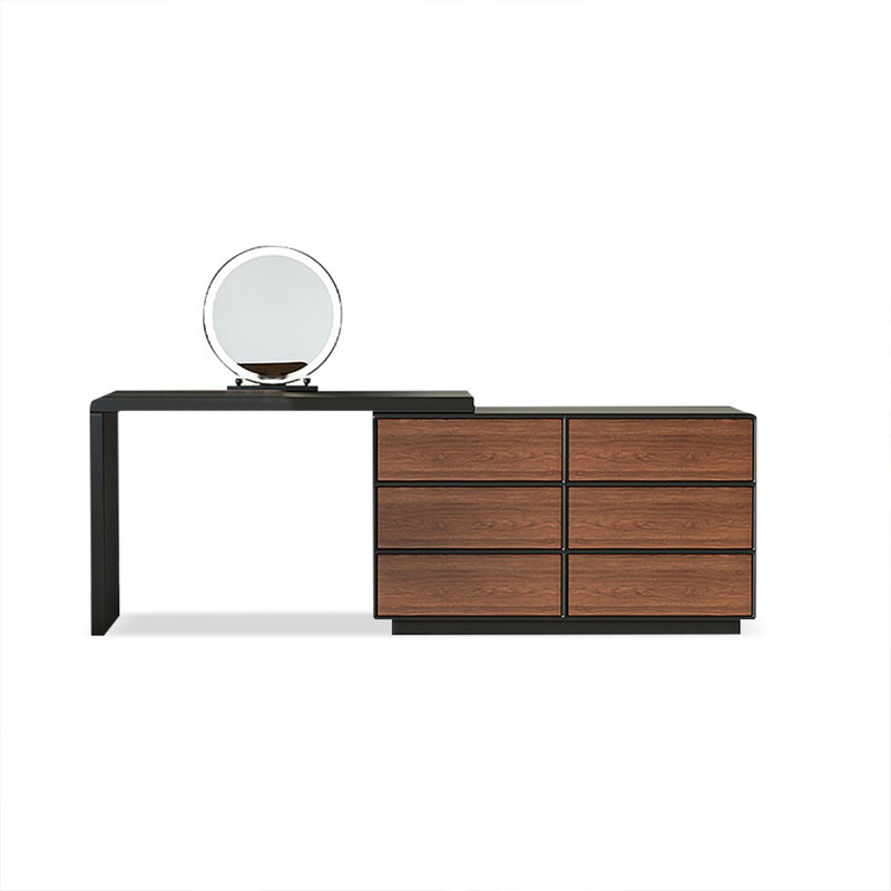 Makeup Vanity with Light mirror,6 drawers
