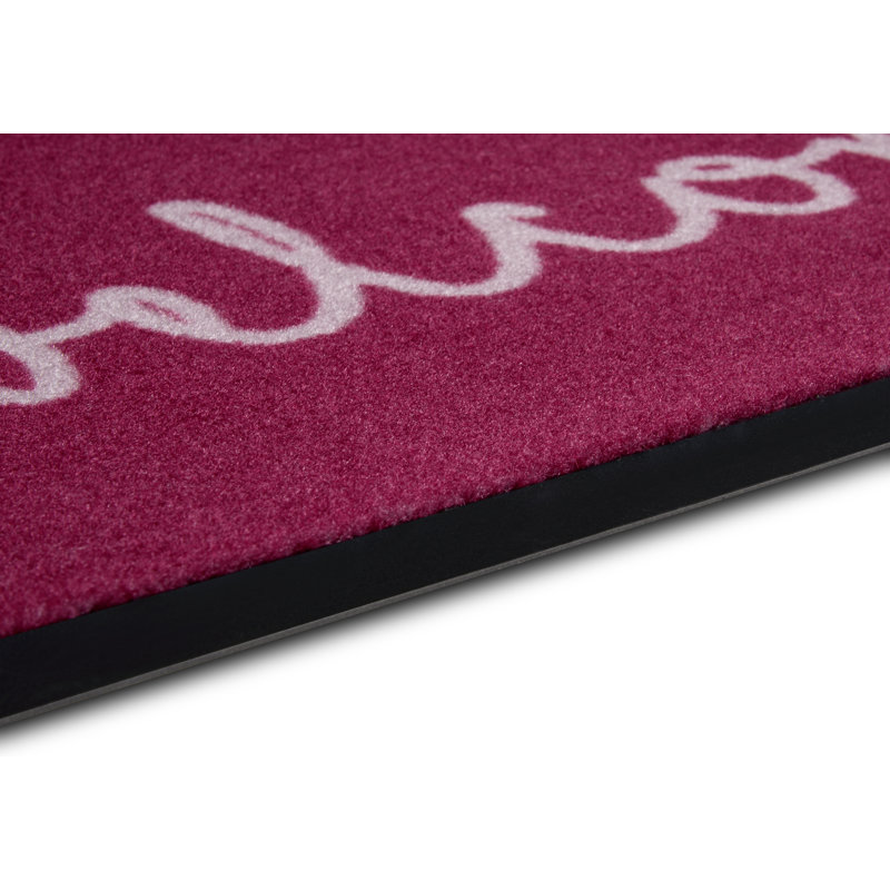 Printy 45 x 75 cm Non-Slip Indoor + Outdoor Door Mat, Pink