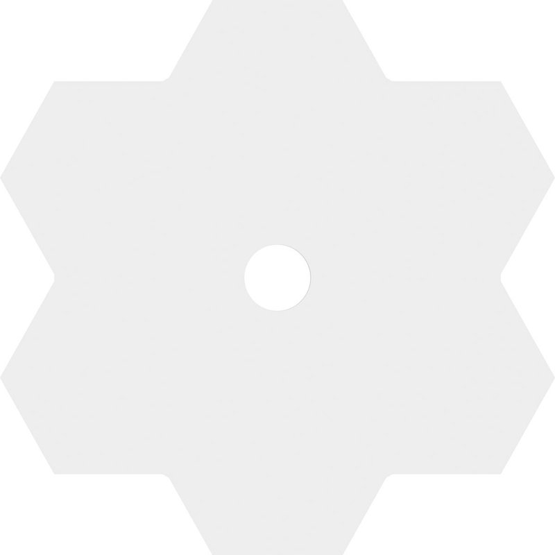 Médaillon de plafond contemporain en PVC de qualité architecturale Daisy, H 1 po x l 36 po x P 36 po