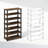 Ebern Designs Lynde 4-Tier Multipurpose Standing Shelves, Black, Set of 2-535581957