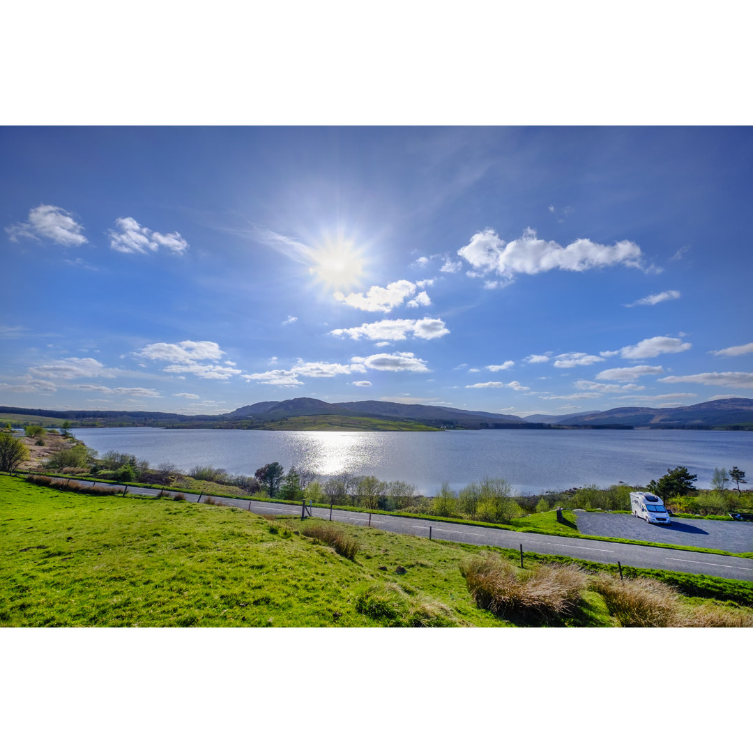 Clatteringshaws loch im Galloway Forest Park