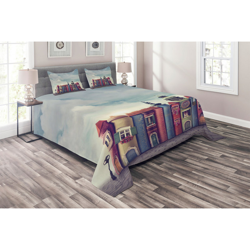 Fantasy Polyester Coverlet, King Bedspread + 2 Shams