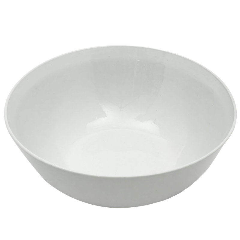 14" Satsuma Ladies & Peacock Porcelain Bowl, White