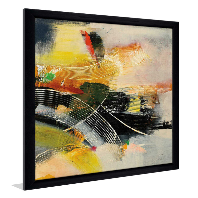 «End of the Rainbow II», reproduction sur toile, H 21,5 po x l 21,5 po x P 0,75 po, Cadre noir