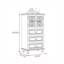 Armoire d'appoint polyvalente de style rustique américain-107823692