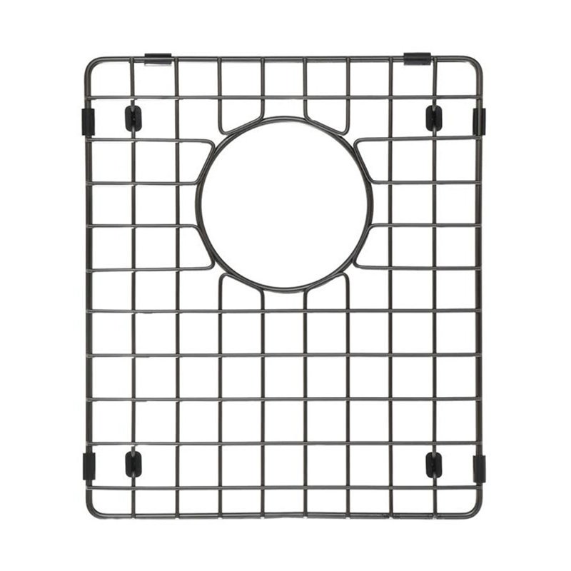 Starstar Sinks Protector Matte Black 304 Stainless Steel Kitchen Sink Bottom Grid, Rack (11.75 L X 14 W)