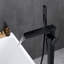 Robinet de baignoire sur pied à poignée simple avec douchette sur pied